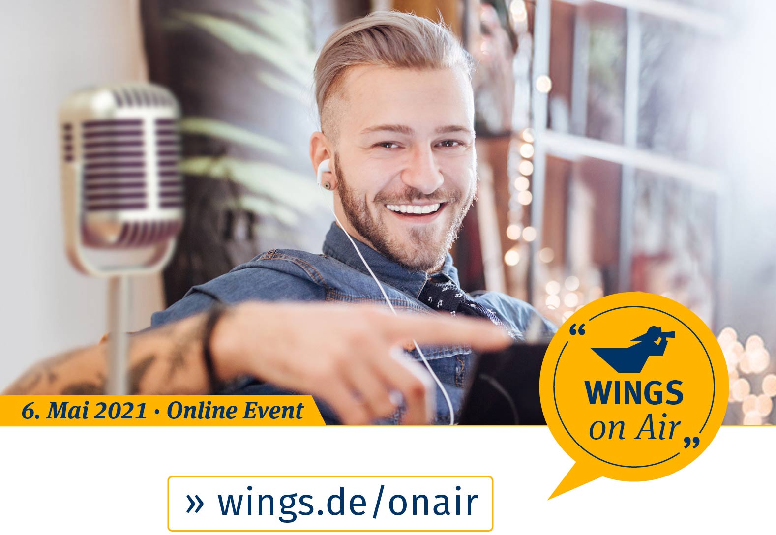 WINGS on Air am 6. Mai