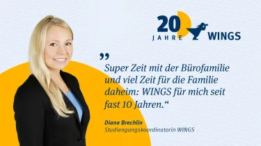 Diana Brechlin 20 Jahre WINGS-Fernstudium | WINGS-Fernstudium