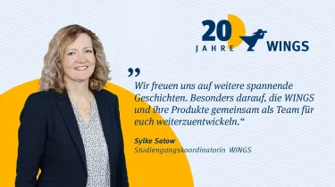 Sylke Satow 20 Jahre WINGS | WINGS-Fernstudium