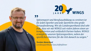 Thorsten Haverland Landessportbund 20 Jahre WINGS | WINGS-Fernstudium