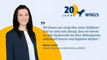 Wenke Schuett 20 Jahre WINGS | WINGS-Fernstudium
