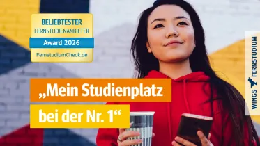 WINGS-Fernstudium auch 2026 als beliebtester Fernstudienanbieter Deutschlands ausgezeichnet | WINGS
