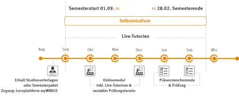 Bachelor Wirtschaftsinformatik Zeitstrahl