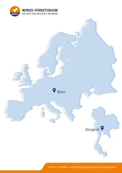 WINGS Standorte international | WINGS-Fernstudium