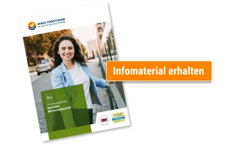 Bachelor Wirtschaftsrecht Infomaterial anfordern | WINGS-Fernstudium