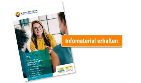 Weiterbildung Mediation Broschüre anfordern | WINGS-Fernstudium