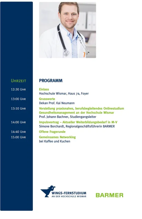 Programm Symposium Gesundheitsmanagement | WINGS-Fernstudium