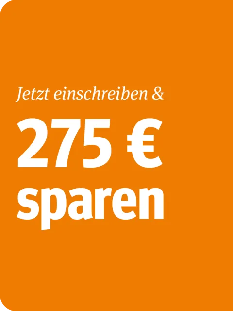 Jetzt einschreiben & 275 € sparen | WINGS-Fernstudium